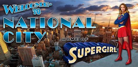 "Welcome to National City....Home of Supergirl" billboard design for use with one of my action ...