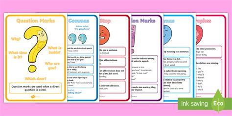 Punctuation Posters Pack - Primary Resources (teacher made)