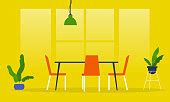 Free picture: table, chair, flower, pot, interior, cafe