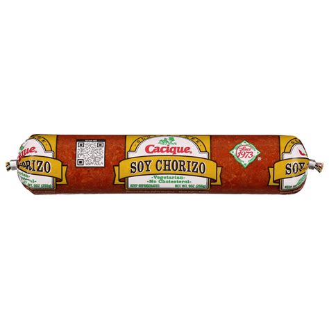 Cacique Vegetarian Soy Chorizo, 9 oz (Refrigerated) - Walmart.com