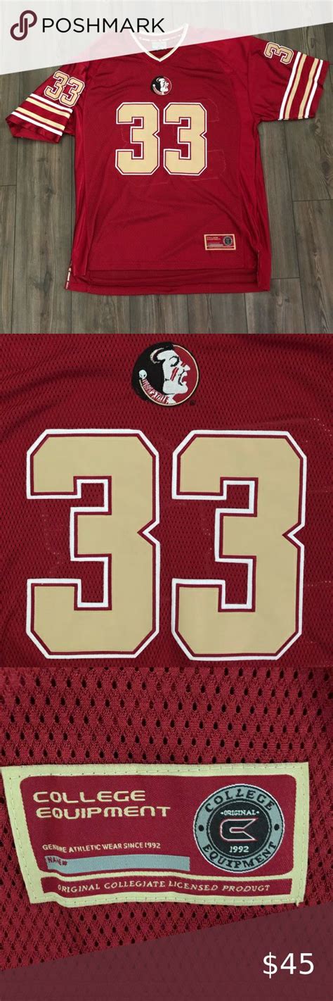 Garnet & Gold FSU Football Jersey | Garnet and gold, Fsu football, Football jerseys