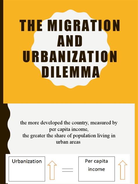 The Migration and Urbanization Dilemma | PDF | Human Migration ...