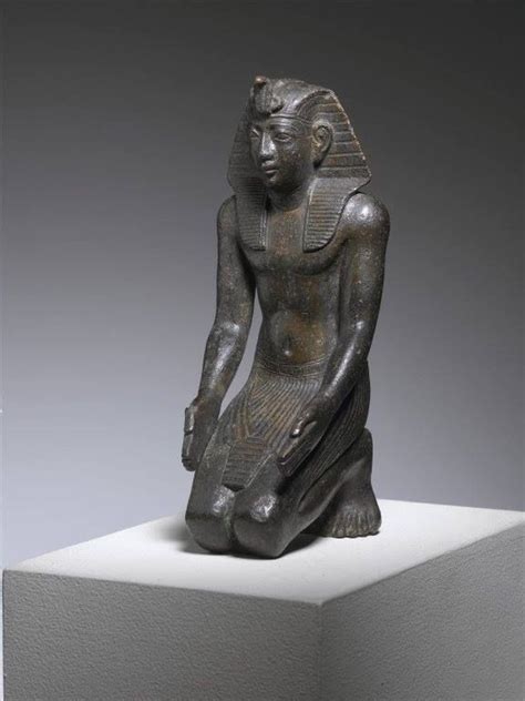 Statuette of King Necho II (bronze). Late Period,... | Egypt museum ...