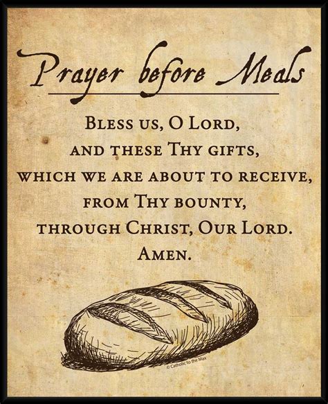 Prayer Before Meals Wall Plaque - Catholic to the Max - Online Catholic ...