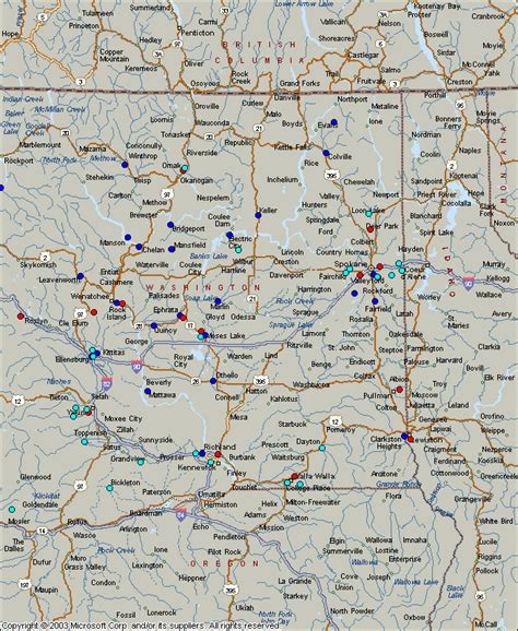 Eastern Washington Map