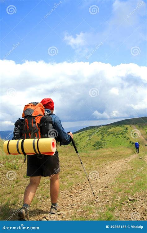 Summer Hiking in the Mountains. Stock Photo - Image of hiking, healthy: 49268156