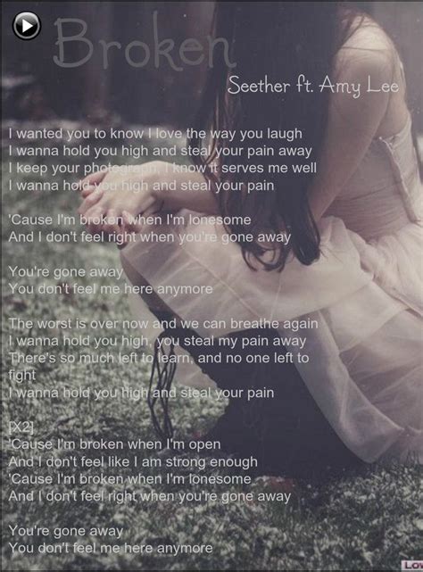 Seether feat Amy Lee - Broken. A song that could be the theme for one ...