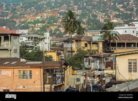 Freetown city skyline, Brookfields, Sierra Leone Stock Photo - Alamy