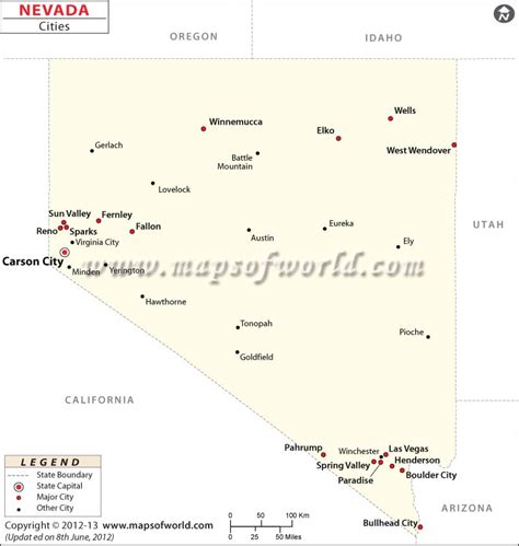 Nevada City Maps | Maps of Nevada Cities