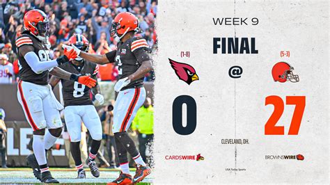 Cardinals-Browns final score: Cleveland shuts out Arizona 27-0