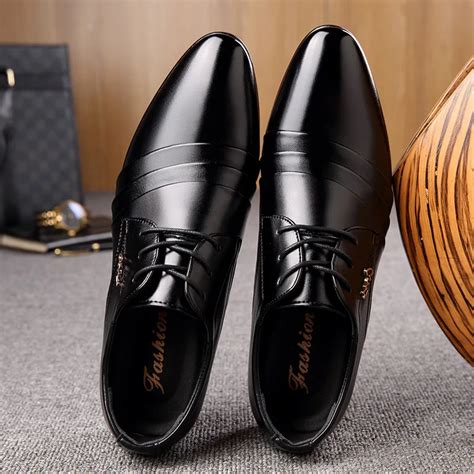 New 2018 Fashion Italian Designer Formal Mens Dress Shoes Genuine ...