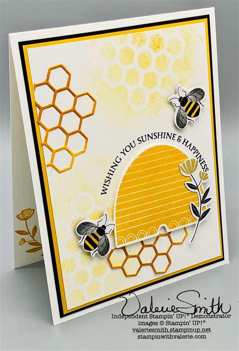 Honey Bee Card | Bee cards, Honey bee stamps, Bee theme