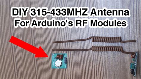 How to make a 315-433mhz Antenna for Arduino's RF Transmitter Receiver Modules [DIY 315mhz ...