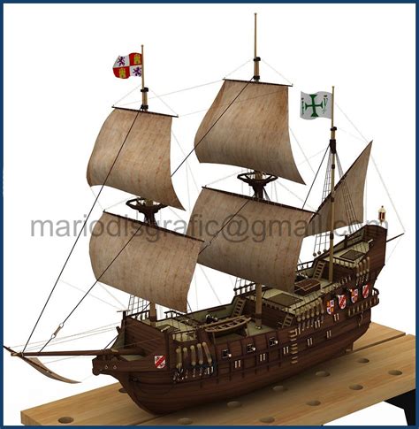 Printable Papercraft Pirate Ship - Printable Papercrafts - Printable ...