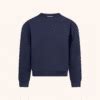 NORDLICHT Oversize Sweater Jonna Marineblau Bio-Baumwolle