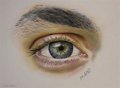 Realistic Eyes Pencil Drawing 2