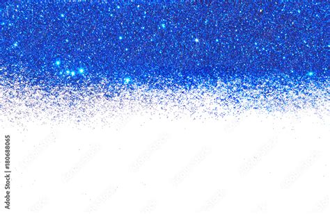 Textured background with blue glitter sparkle on white, decorative ...