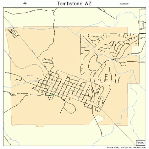 Tombstone Arizona Street Map 0474400