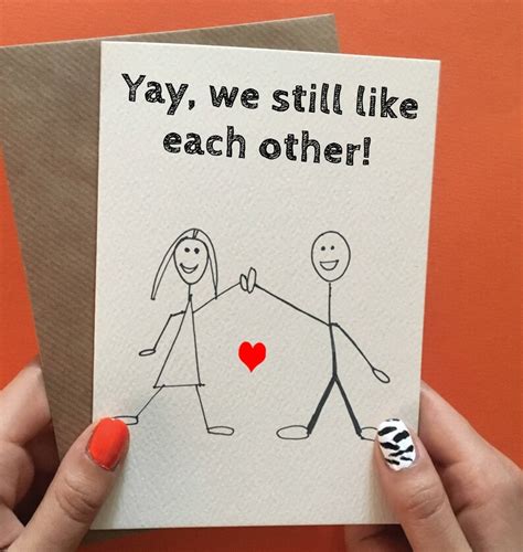 Funny anniversary card cards for husband card for boyfriend | Etsy