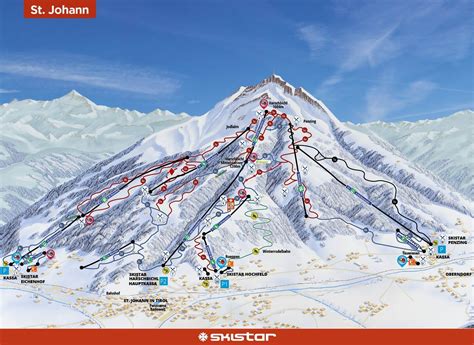 St Johann in Tirol Piste Map / Trail Map