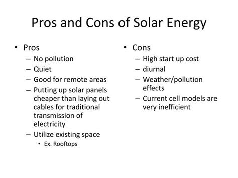 Solar: Pros And Cons Of Solar Energy