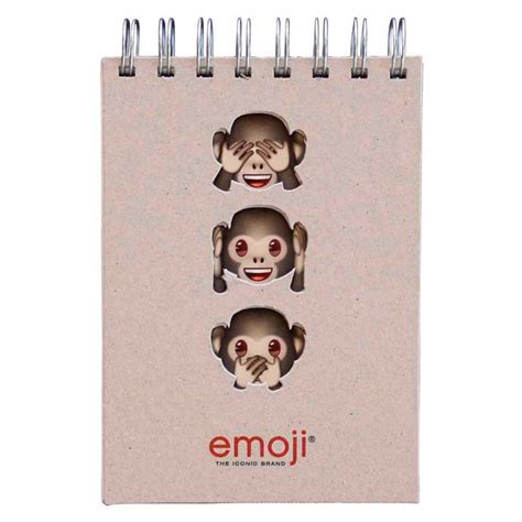 emoji - Three Monkeys Wire-O A6 Notebook - Brown | Buy at Best Price ...