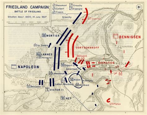 Battle of Friedland (6/14/1807; 6:00pm); French Empire vs. Russian Empire; Decisive French ...