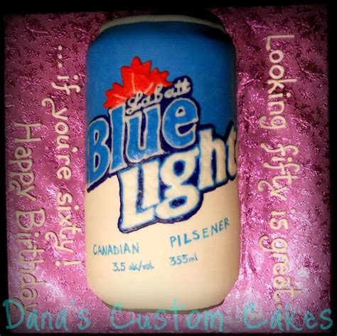 Labatt Blue Light Beer Can - CakeCentral.com