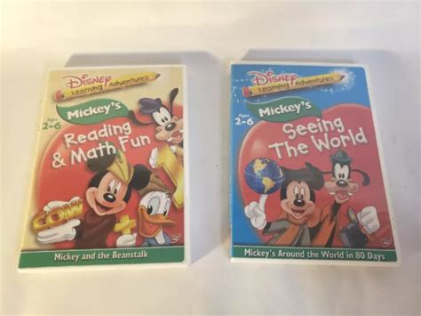 DISNEY LEARNING ADVENTURES Mickey's Reading & Math Fun & Seeing The ...