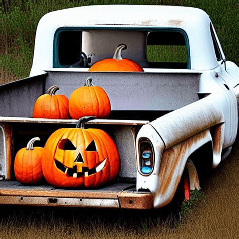 Halloween Truck Graphic · Creative Fabrica