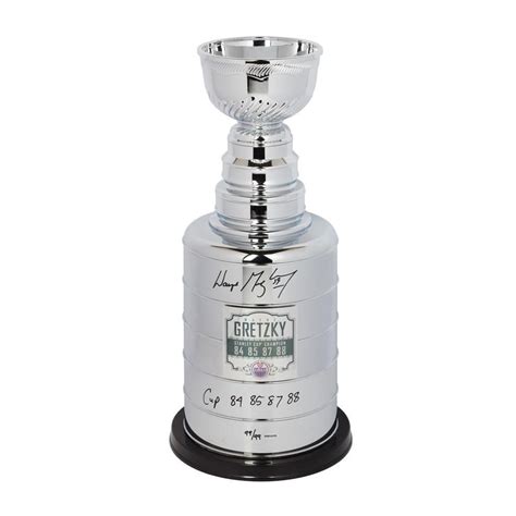 Wayne Gretzky Signed Stanley Cup Replica Trophy Inscribed "Cup 84 85 87 88" (UDA COA) | Pristine ...