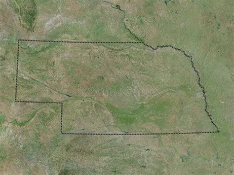 Nebraska, United States of America. High-res Satellite. No Legen Stock ...