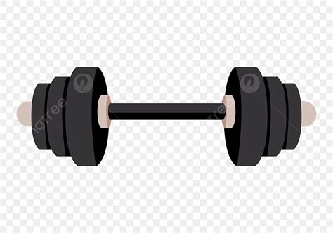 Black Dumbbell Clipart Hd PNG, Cartoon Black Dumbbell Illustration ...