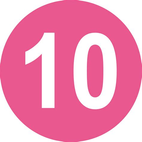 10 Number PNG Image | PNG All