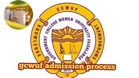 gcwuf admission procedure and document detail complete guide - YouTube