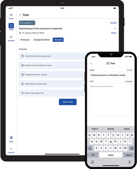 ELN Mobile App - The best way to bring notes to your lab bench