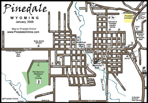 Pinedale, Wyoming, Town Map, Pinedale Online!