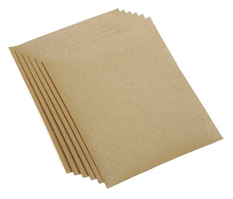 SKILCRAFT Sandpaper Sheet, 120 Grit, Aluminum Oxide, 11 in Length, 9 in ...