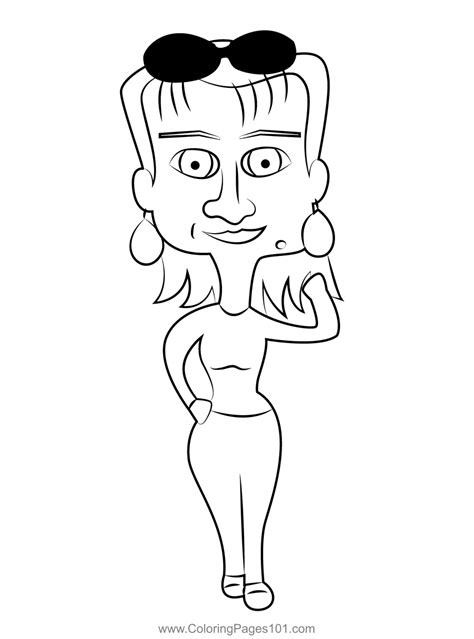 Cartoon Girl Coloring Page for Kids - Free Girls Printable Coloring Pages Online for Kids ...