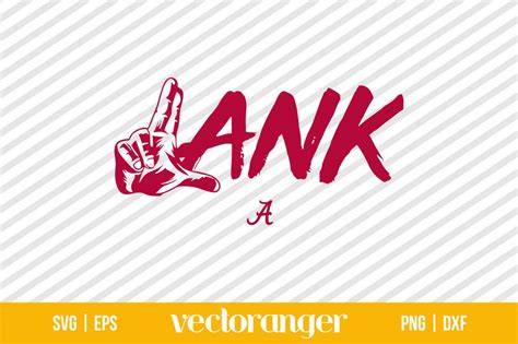 Lank Hand Alabama Football SVG | Vectoranger