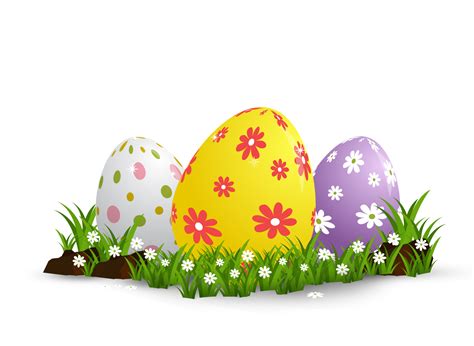 Easter eggs on grass 8489747 PNG