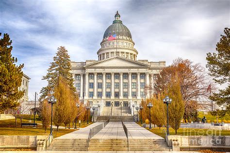 Utah Capitol Building Art Photograph by David Millenheft