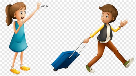 People Saying Goodbye Clipart