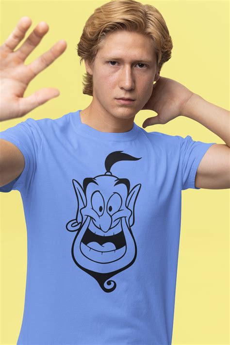 Disney Aladdin Genie Face Costume T-shirt Genie Big Portrait - Etsy
