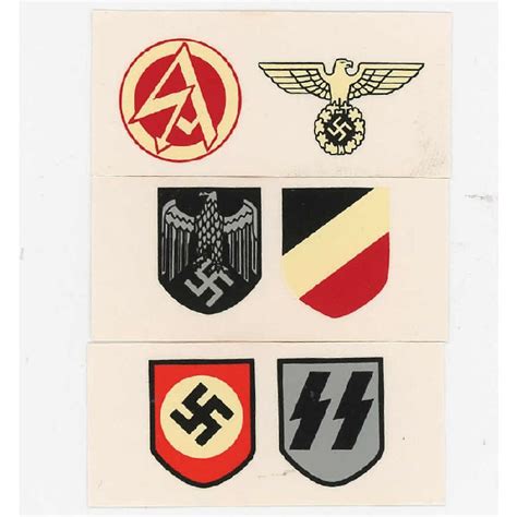 WW2 German Miniature Helmet Decal Set | Reddick Militaria