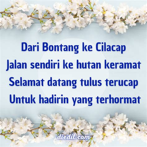 70 Pantun Selamat Datang buat Pejabat, Tamu, dll | diedit.com