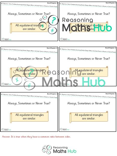 Solve Problems Involving Similar Shapes Where the Scale Factor is Known or can be Found - Master ...