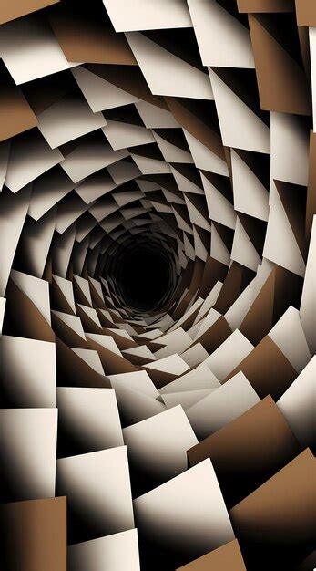 Premium AI Image | spinning spiral illusion