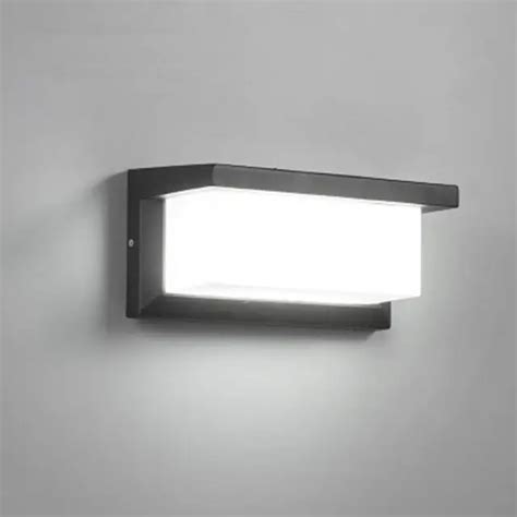 18W Outdoor Lighting Modern Wall Light LED Wall Sconce Square Metal ...