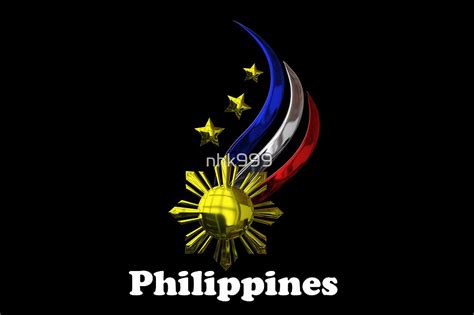 "Philippine Logo Design by nhk999 black" by nhk999 | Redbubble